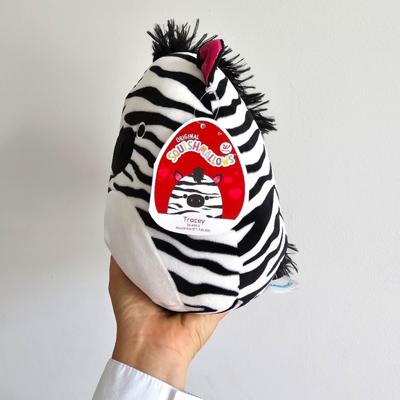 Squishmallows Tracey The Zebra Official Kellytoy Plush 8" Squishy Soft Plush Toy - Picture 4 of 10
